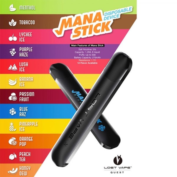 Lost Vape Mana Stick Disposable - Lush Ice [CLEARA...