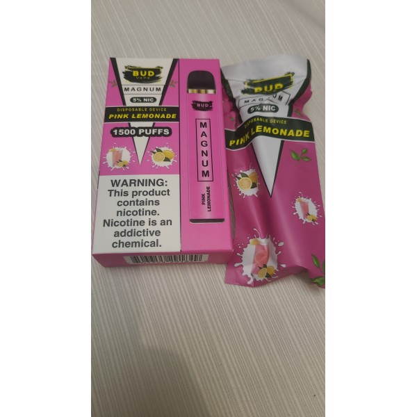 Bud Vape Magnum [Dual Coil] - 1500 Puffs - Pink Lemonade [CLEARANCE]