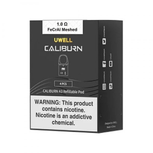 Uwell Caliburn A3 Replacement Pods 1.0ohm [4pk]