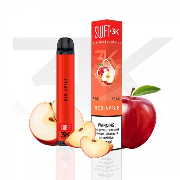 SWFT 3K disposable - Red Apple - 3000 puffs [clear...