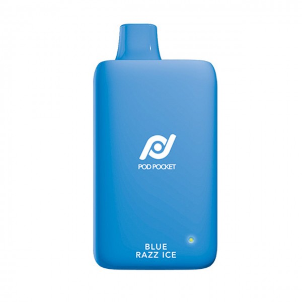 Pod Pocket Disposables [7500 Puffs] - Blue Razz Ic...