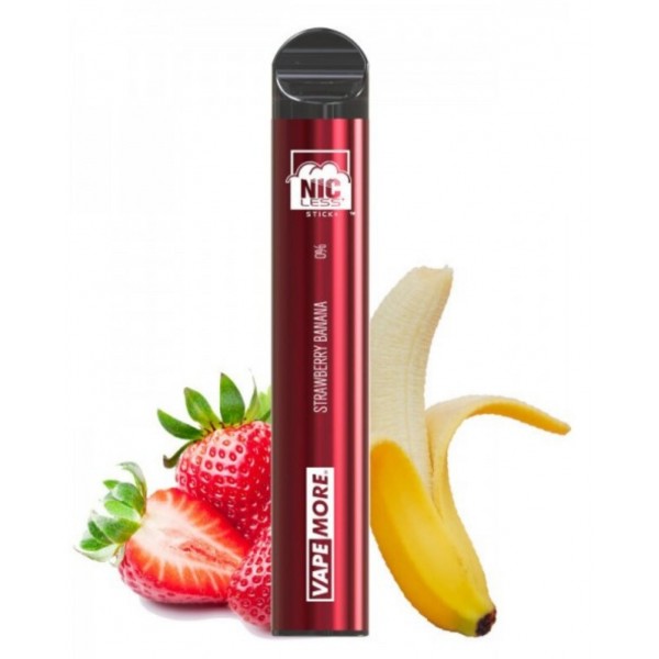 Nicless Stick Disposable - 0% NIC FREE - Strawberr...